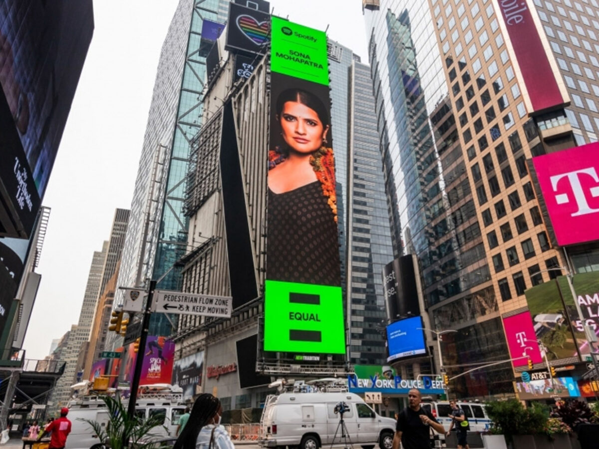 Sona Mohpatra Spotify Equals Time Square Billboard